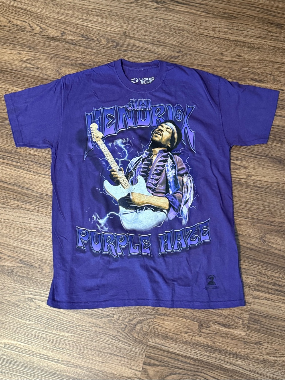 Liquid Blue Jimi Hendrix Purple Haze Graphic Tee in Size L - NWOT